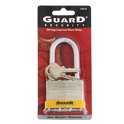 Guard Security, 750LS, 2", Laminated Steel Padlock, With 2-1/4" Long Shackle