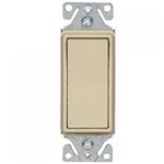 Cooper, 7513V, Illuminated Decorator 3-Way Ivory Lighted Rocker Switch Decorator