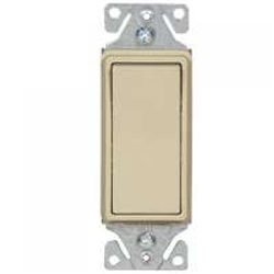 Cooper, 7513V, Illuminated Decorator 3-Way Ivory Lighted Rocker Switch Decorator