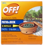 S C Johnson Wax, 75203, Off! 5 Count, Mosquito Coil Refill, Country Fresh Scent