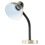 Satco 76-355 Steel / Black Gooseneck Desk Lamp