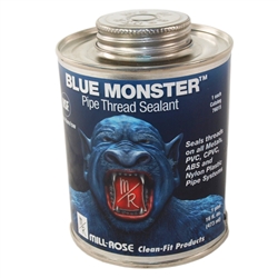Mill-Rose Blue Monster 76015 1 Pint 16 fl oz Heavy Duty Industrial Grade Thread Sealant