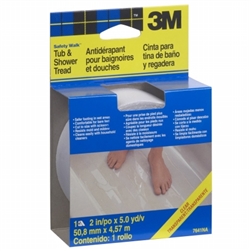 3M 7641NA Safety Walk Tub & Shower Clear 2" x 180" Roll Anti Slip Tread