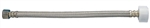 Aqua Plumb 7726 12" 3/8" OD Compression x 7/8" BC Nut Stainless Steel Toilet Connector, Flex Supply