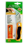 H.B. Smith Tools, 79202, 1 Folding Utility Knife , Knives, 6", Quick Change Blade, 5 Blades, ASSTD Colors