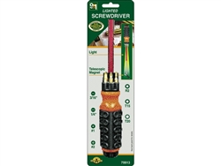 H.B. Smith Tools, 79913, 9 In 1 Lighted Screwdriver, 7 Assorted Bits, Telescopic Magnet & Light