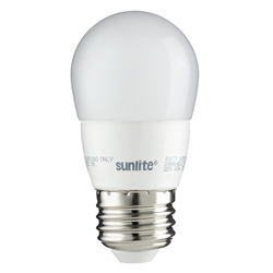 Sunlite 80177, 80175 Frosted Dimmable LED A15 Appliance 5W (35W Equivalent) Light Bulb Medium (E26) Base, Warm White