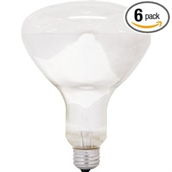 GE 80940 65-Watt 600-Lumen 120V Track and Recessed, Indoor Flood Reflector, R30 Incandescent Light Bulb, Soft White, 6-Pack