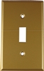 Mulberry, 81071, 1 Toggle Switch 1 Gang, Steel, Sprayed Brass, Wall Plate