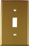 Mulberry, 81071, 1 Toggle Switch 1 Gang, Steel, Sprayed Brass, Wall Plate