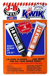 J-B Weld, 8276, J-B Kwik Cold Weld, 2 OZ, Adhesive Bonding Compound