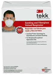 3M, 8511HB1-C, Tekk Protection, 10 Pack, 8511 N95 Sanding and Fiberglass Valve Respirator