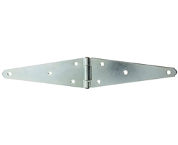 Tuff Stuff 86328 Zinc Plated 8" Extra Heavy Duty Strap Hinges With Screws (1 Pair)