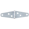 Tuff Stuff 86362 Zinc Plated 2" Standard Duty Strap Hinges With Screws 12 Pack (24 Pieces)