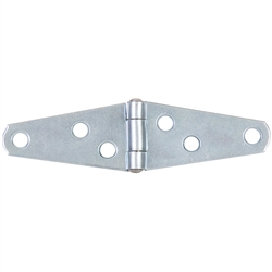 Tuff Stuff 86362 Zinc Plated 2" Standard Duty Strap Hinges With Screws 12 Pack (24 Pieces)