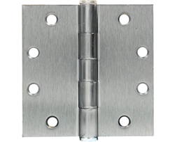 Tuff Stuff 86425DC Dull Chrome 4-1/2" x 4-1/2" Template Hinges With Machine And Wood Screws (1-1/2 Pairs)