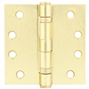 Tuff Stuff 86462 Satin Brass 4" x 4" Ball Bearing Template Hinges With Machine And Wood Screws (1-1/2 Pairs)