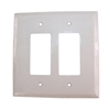 Mulberry 86101 White, 1 Gang, 1 Duplex Opening, Steel Wall Plate