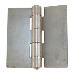 Tuff Stuff 86931 3" x 3" Heavy Duty Plain Blank Steel Weldable Door Butt Hinge With Non-Removable Fixed Pin (1 Hinge Per Bag)