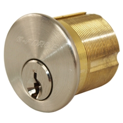City Strength 8712C Satin Nickel US15 1-1/8" Solid Brass Replacement Mortise Cylinder Lock
