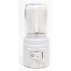 Bright Way, 878, White, Energy Efficient Compact Fluorescent Night Light, Manual On Off Switch