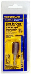 Eazypower Corp 88244 #8 One Way Screw Remover / Installer, Rounded Nut and Screw Remover