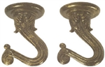 Satco, 90451, Antique Brass, Double Swag Hook Kit, Lamp Hooks, Ceiling & Wall Set