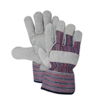 My Helper, 908, Leather Palm Glove, 4-1/2" Rubberized Safety Cuff, Work Gloves