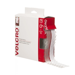 Velcro, 91325, Clear, 3/4" x 15' FT Roll, Sticky Back Hook and Loop Fastener Tape with Dispenser