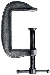 KC PRO, 94430, 3" Opening x 2" Depth, C-Clamp, Galvanized Malleable Iron