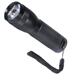 Tuff Stuff 96076 Aluminum Body High Power 1-Watt LED Flashlight With Easy On/Off Switch And Wrist Strap