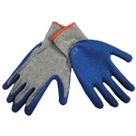 Tuff Stuff 9630M Medium Heavy Cotton Work Glove With Blue Latex Rubber Coated