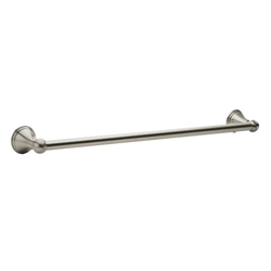 HBC, 97309, Satin Nickel, Bell Style 18" Wall Mounted Towel Bar, Concealed Screw