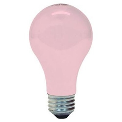 GE 97483 60-Watt 675-Lumen Decorative A19 Incandescent Light Bulb, Soft Pink, 2-Pack