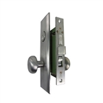 Gotham (Marks 114A/26D Like) 9900LAKSC Left Hand Heavy Duty Satin Chrome 26D Mortise Entry Lockset, Screwless Knobs Thru Bolted, Lock Set
