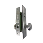 Gotham (Marks 114A/26D Like) 9900RAKSC Right Hand Heavy Duty Satin Chrome 26D Mortise Entry Lockset, Screwless Knobs Thru Bolted, Lock Set