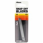 Allway Tools SNB, 13 Point 9mm Carbon Steel Snap Off Blade Refills â€“ 5/Card