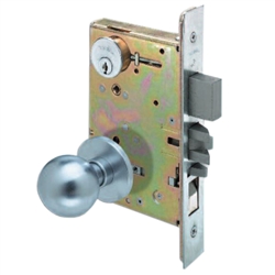 Arrow AM11BD26D-LH Satin Chrome US26D Entry Mortise Knob Lockset With Rose