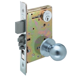 Arrow AM11BD26D-RH Satin Chrome US26D Entry Mortise Knob Lockset With Rose