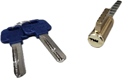 Angal (Like Mul-t-lock KIKSH, KIKARM, KIDSH), KIK Key In Knob & Deadbolt Cylinder Plug Schlage & Arrow Type, Brass US3, For Knob & Lever Replacement 006 KEYWAY