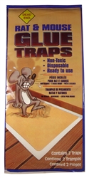 Dead End, 2460, Rat & Mouse Glue Traps, 5" x 11", Non Toxic, 2 Traps