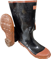 Boss 2KP522112 Rubber Over-the-Sock Knee Boot, Black, Size 12