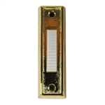 Lee BC266B Gold Finish Wired Push Button With Unlighted White Center Button