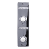 Lee Electric, BC268LS, Silver, Wired Double Lighted Push Button With Name Plate, 5-1/4" X 1-3/8" For Bell