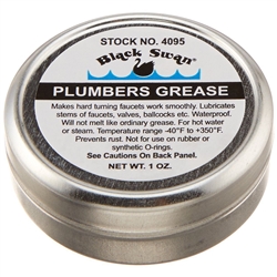 Black Swan 4095 1 OZ Can Plumbers Grease Non-toxic Lubricator