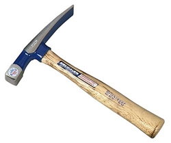 Vaughan, BL24, 24 OZ, Brick Hammer, Bricklayers Hammer, Flame Treated Hickory Handle, 11 1/2-Inch Long