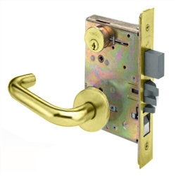 Arrow BM11HSL03 Polished Brass US3 Entry Mortise Hastings Lever Lockset