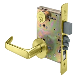 Arrow BM11XL03 Polished Brass US3 Entry Mortise Xavier Lever Lockset