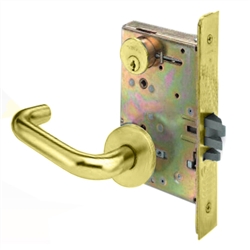 Arrow BM12HSL03 Polished Brass US3 Storeroom Mortise Hastings Lever Lockset