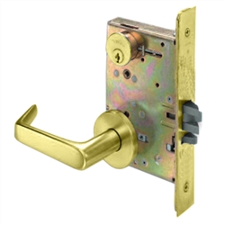 Arrow BM12XL03 Polished Brass US3 Storeroom Mortise Xavier Lever Lockset